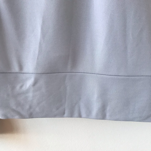 Roland Mouret pale blue long sleeved draped back top - Picture 9 of 16